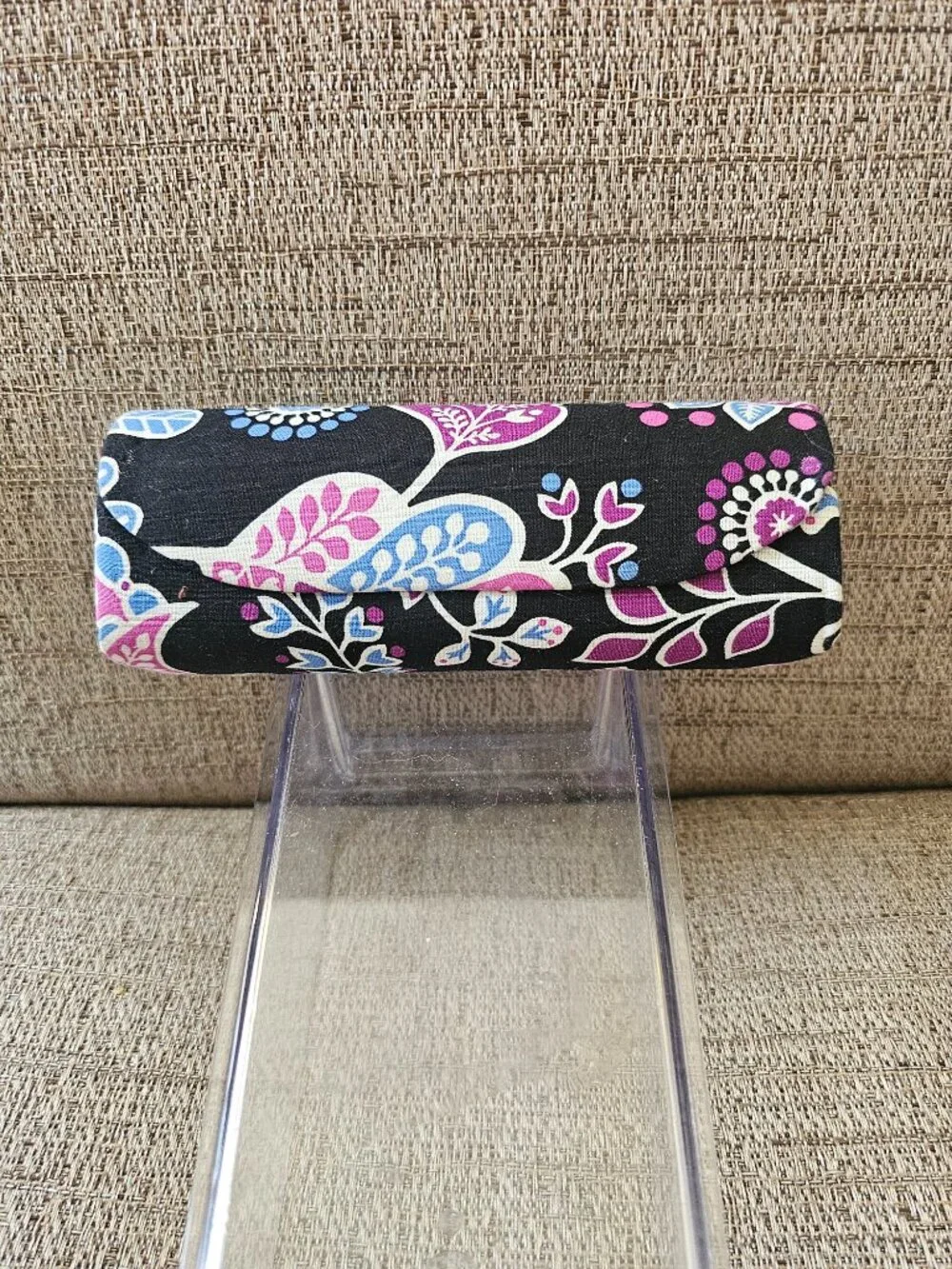Vera Bradley Hard Clamshell Sunglass or Eyeglass Case – Floral & Ink Blue